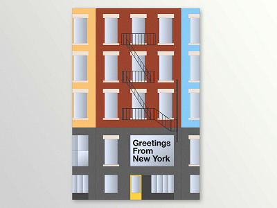 New York Postcard adobe adobe illustrator design illustration illustrator new york photoshop postcard