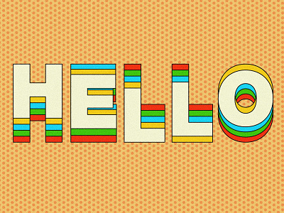 Hello adobe adobe illustrator color design hello illustration illustrator pattern type typography vector