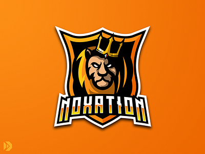 Mascot Logo - Lion II crown digital painting esports illustration lion illustration lion king lion logo logo design mascot