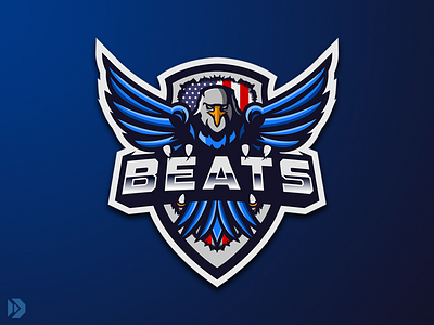 Mascot Logo - Eagle american logo bald eagle digital painting eagle logo eagle mascot esports esports logo illustration logo design mascot usa logo