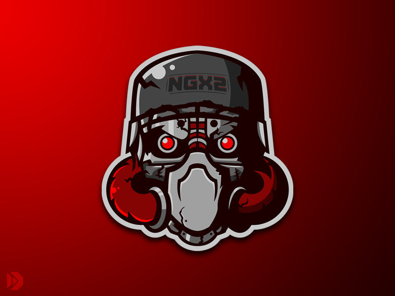 Mascot Logo Robot Skull By Streamspell On Dribbble