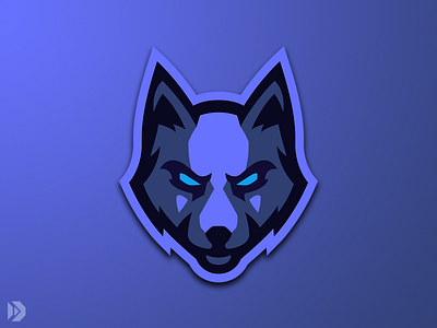 Mascot Logo - Wolf II digital painting esports esports logo illustration logo design mascot timber wolf wolf esports wolf logo wolf mascot