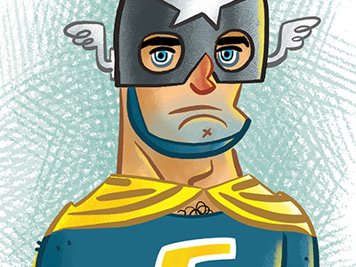 Captain Courage captaincourage ericwight illustration superhero