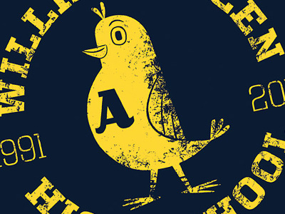 Canary bird canary illustration logo
