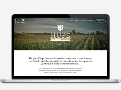 Hupe Insurance Services Logo and Website