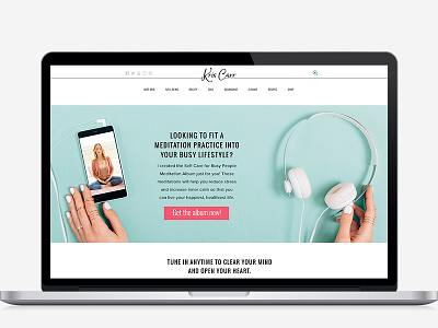 Kris Carr Meditation Album Landing Page design webdesign website website design