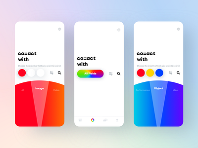 Search UI for Color Spectrum app branding design minimal ui ux