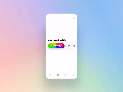 Search UI for Color Spectrum app interaction ui ux