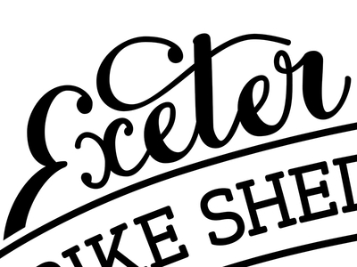 Exeter Tweet Up Branding brand branding hand lettering lettering logo logotype type typography work in progress