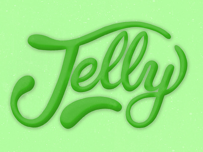 Jelly handlettering lettering type typography