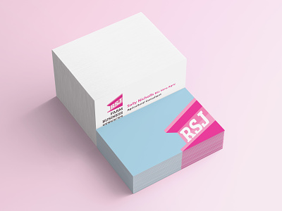 RSJ Business Cards brand branding design logo print