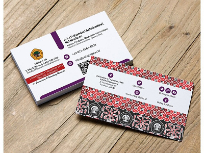 Business Card Faculty of Social & Political Sciences branding business card design design