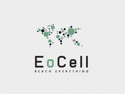 EoCell V2 globe green logo map network technology world