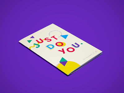 Just Do You booklet branding identity shapes
