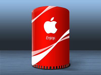mac soda 3d apple coke mac pro red