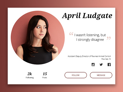 Dailyui 006: User Profile 006 dailyui profile