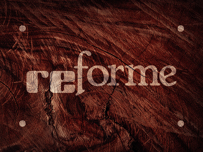 reForm logo stain wood