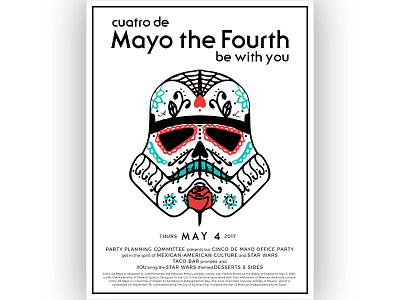 Cuatro De Mayo cinco de mayo poster starwars
