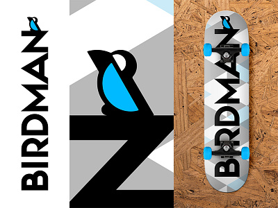 BIRDMAN bird custom typeface sans serif sans serif skateboard type