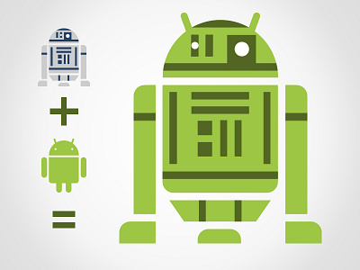 android-D2 android droid google green mashup r2 d2 robot star wars starwars