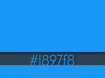 #1897f8 blue hex color