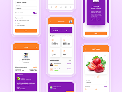 QiQi Vendor app app app design dashboard design e commerce ecommerce fruits app grocery app ui ui ux uidesign vendor