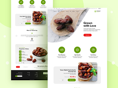 Dates Farm - Website branding dates design farm food foodwebsite ui uidesign ux webdesign website