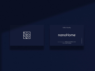 nanoHome business cards branding businesscard logo