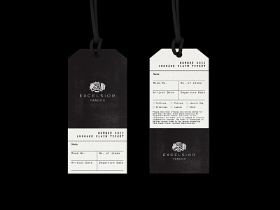 Excelsior Yangon Luggage Tags