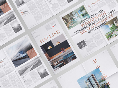 Hai Life Magazine editorial design layout typography