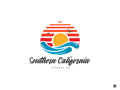 Southern California Fitness Logo branding design icon iconography logo logo design marketing vector