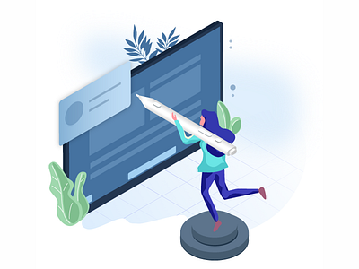 pen 2.5d 2019 design illsutrator illustration ui web