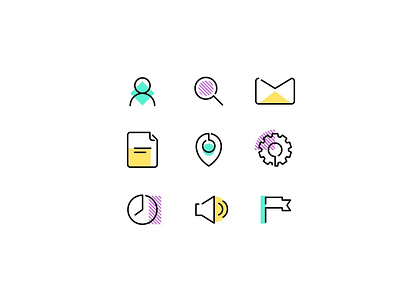 Daily UI - 055 Icon Set