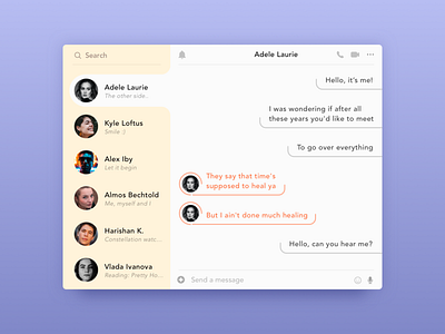Daily UI - 013 Direct Messaging