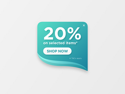 Daily UI - 016 PopUp/Overlay blue dailyui dailyui 016 design discount graphic popup sea shop store turquoise ui