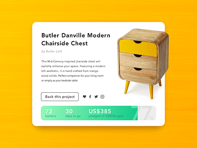 Daily UI - 032 Crowdfunding Campaign