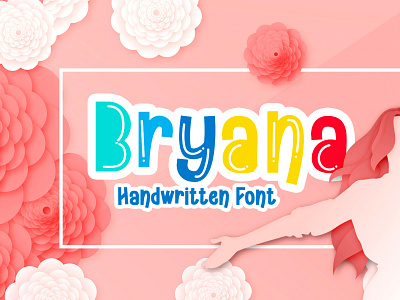 Bryana Handwritten Font font font awesome font design font family hand lettering handlettering handmade school script