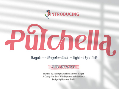 Pulchella Font font font awesome font design font family fonts
