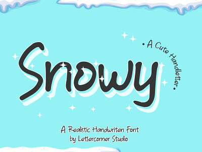 SNOWY - FREE FONT