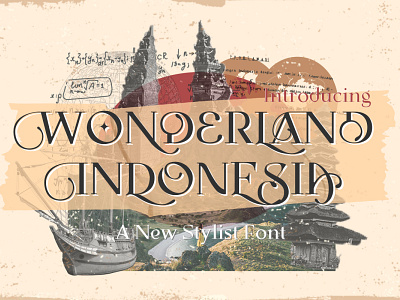 WONDERLAND INDONESIA | NEW FONT culture font indonesia logo