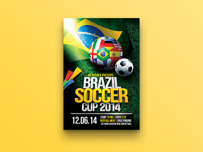 Brazil Soccer World Cup Flyer