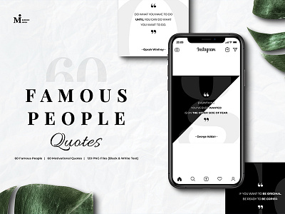 Famous People Quotes Instagram black black white classic design famous inspiration instagram jpg motivation people personal png popular positive quote quotes social media transparent