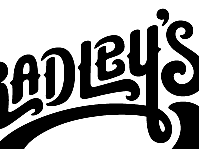 Bradley's 3 bar logo typography wacom