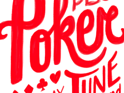 Poker clubs hand drawn hearts invitation poker spades wacom