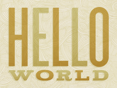 Hello World doodle hello typography