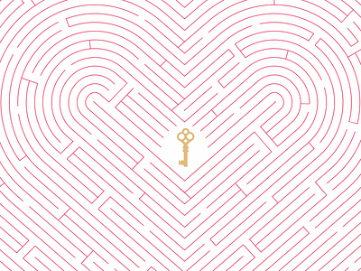 Key to My Heart heart key maze