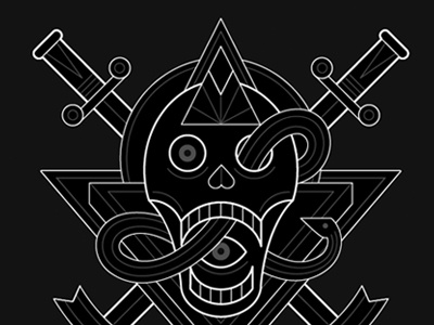 Bedlam WIP 2 album cover designersmx eyes metal mixtape music skull snakes swords