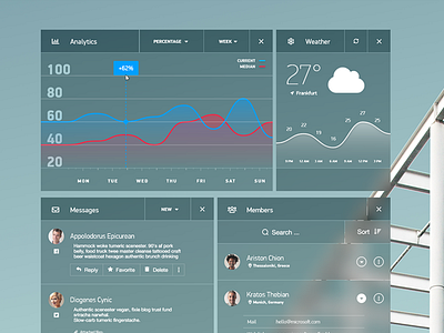 Dashboard Quick-Design Concept blur dashboard design modern typography ui ux web design