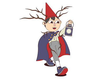 Over the Garden wall | Wirt adobe adobe illustrator art cartoon cartoon character character fanart illustration vector vector illustration wirt