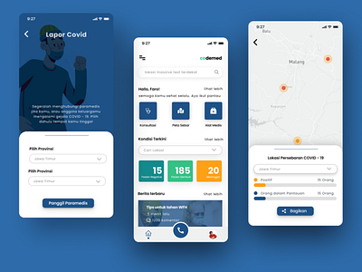 Design Exploration - Health Taker Apps app application corona design figma healtcare interface mobile app design mobile ui ui uiux ux